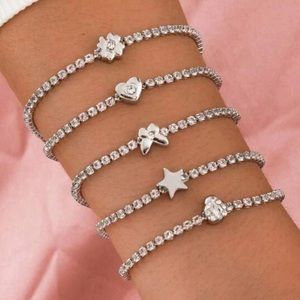 Fabulous Tennis Bling Charm bracelet set